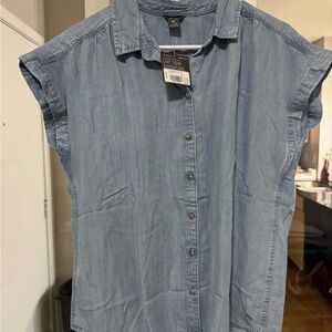 Eddie Bauer Light Blue Denim Shirt
